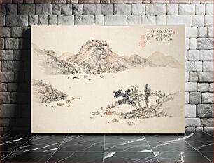 Πίνακας, Album of Twelve Nanga-style Landscapes