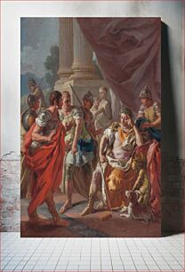 Πίνακας, Alexander Condemning False Praise (1760s) by Francesco de Mura