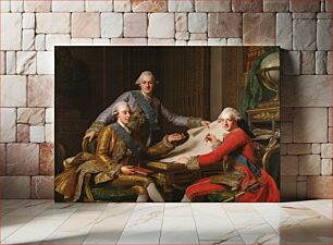 Πίνακας, Alexander Roslin - King Gustav III of Sweden and his Brothers