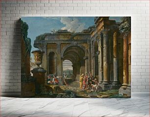 Πίνακας, Alexander the great and diogenes, Giovanni Paolo Panini