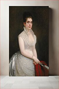 Πίνακας, Alice Pike Barney, in Wedding Gown, Jared B. Flagg