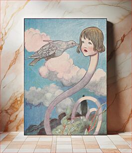 Πίνακας, Alice's Adventures in Wonderland: A large pigeon had flown into her face (1907) illustrated by Charles Robinson