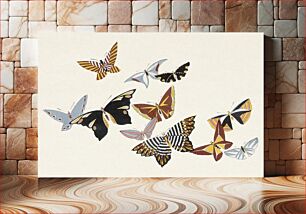 Πίνακας, All Kinds of Butterflies, Vol.1 (1908) by Kamisaka Sekka