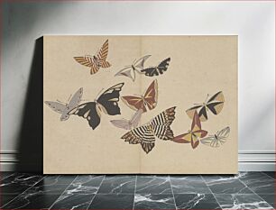Πίνακας, All Kinds of Butterflies, Vol. 1 (1908) by Kamisaka Sekka