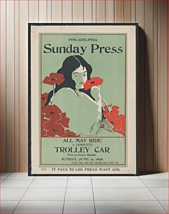 Πίνακας, All may ride; a complete trolley car free to every reader, Sunday, Jun. 21, 1896