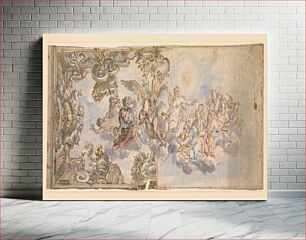 Πίνακας, Allegorical Design for a Ceiling Fresco., after Francesco Albani
