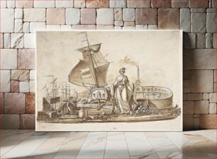 Πίνακας, Allegory of Shipping by Charles Percier