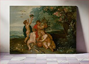 Πίνακας, Allegory of the four elements, Jan Brueghel The Elder