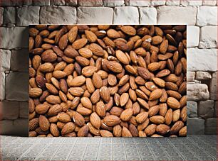 Πίνακας, Almonds Close-Up Κοντινό πλάνο με αμύγδαλα