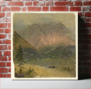 Πίνακας, Alpine study of a sunset by Frederic Edwin Church, American, 1826–1900