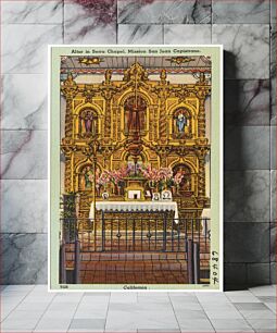 Πίνακας, Altar in Sierra Chapel, Mission San Juan Capistrano, California