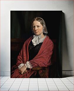 Πίνακας, Amalie Elisabeth Freund, nee von Würden.Wife of the sculptor H. E. Freund by P. C. Skovgaard
