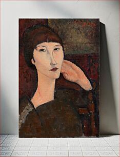 Πίνακας, Amedeo Modigliani's Adrienne (Woman with Bangs) (1917)