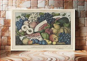 Πίνακας, American fruit piece between 1857 and 1907 by Currier & Ives