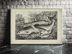 Πίνακας, American game fish (1866) by Currier & Ives