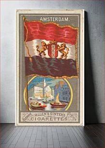 Πίνακας, Amsterdam, from the City Flags series (N6) for Allen & Ginter Cigarettes Brands