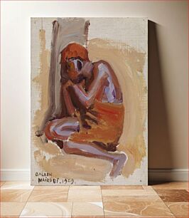 Πίνακας, An african resting, 1909, by Akseli Gallen-Kallela