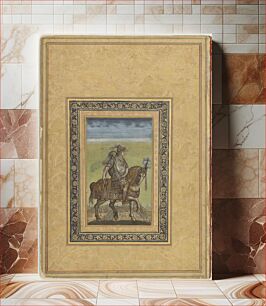 Πίνακας, An album, bound in painted leather covers, containing paintings and calligraphies