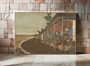 Πίνακας, An amusement resort at the seashore by Katsushika Hokusai
