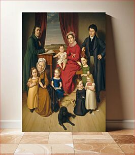 Πίνακας, An Artist and His Family (ca. 1830) by German 19th Century