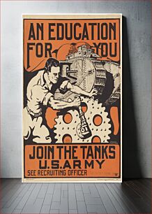 Πίνακας, An education for you. Join the tanks U.S. Army