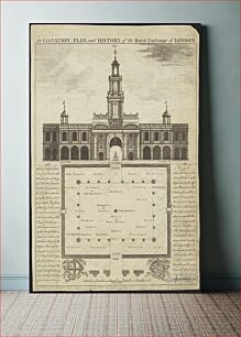 Πίνακας, An elevation, plan, and history, of the Royal Exchange of London