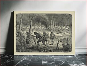 Πίνακας, An infantry attack in woods at Argonne front / L. Jonas, 1927