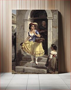 Πίνακας, An Italian girl goes to carnival by Wilhelm Marstrand