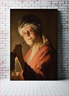 Πίνακας, An old wife by Gerard Van Honthorst