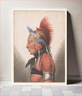 Πίνακας, An Osage Warrior by Pavel Petrovich Svinin