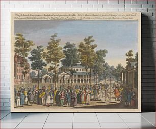 Πίνακας, An View of the Rotunda, House and Gardens at Ranelagh with an exact representation of the Jubilee Ball as it appeared, May 24th, 1759