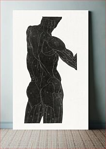 Πίνακας, Anatomical study of a man's back and butt muscles (1906–1945) by Reijer Stolk