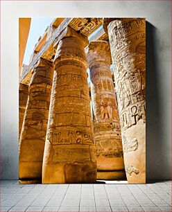 Πίνακας, Ancient Egyptian Temple Columns Στήλες Αρχαίου Αιγυπτιακού Ναού