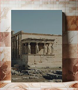 Πίνακας, Ancient Greek Temple with Caryatids Αρχαίος Ελληνικός Ναός με Καρυάτιδες