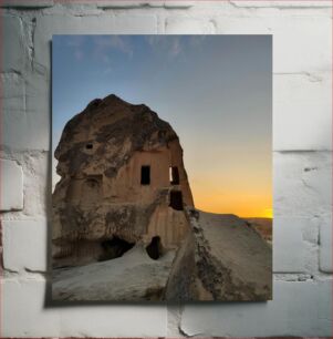 Πίνακας, Ancient Rock Dwellings at Sunset Αρχαίες κατοικίες βράχου στο ηλιοβασίλεμα