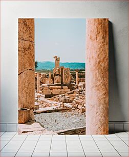 Πίνακας, Ancient Ruins with Columns Αρχαία ερείπια με στήλες