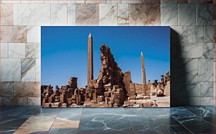 Πίνακας, Ancient Ruins with Obelisks Αρχαία ερείπια με οβελίσκους
