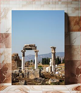 Πίνακας, Ancient Ruins with Pillars Αρχαία ερείπια με στύλους