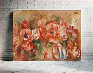 Πίνακας, Anemones (Anémones) (1912) by Pierre-Auguste Renoir
