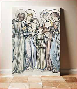 Πίνακας, Angels and Children (1865) by Sir Edward Burne–Jones