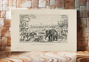 Πίνακας, Animal creation (1875) by Currier & Ives