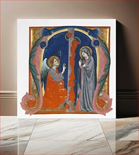 Πίνακας, Annunciation in an Initial M