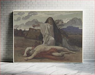 Πίνακας, Antigone Gives Token Burial to the Body of Her Brother Polynices by Jules-Eugène Lenepveu