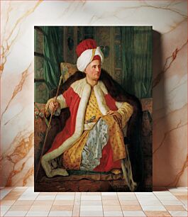 Πίνακας, Antoine de Favray - Portrait of Charles Gravier Count of Vergennes and French Ambassador, in Turkish Attire
