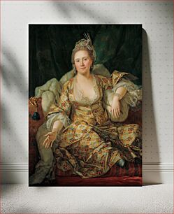 Πίνακας, Antoine de Favray - Portrait of the Countess of Vergennes in Turkish Attire