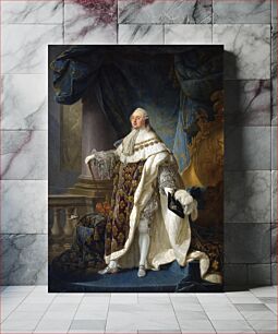 Πίνακας, Antoine-François Callet - Louis XVI, roi de France et de Navarre (1754-1793), revêtu du grand costume royal en 1779