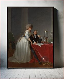 Πίνακας, Antoine Laurent Lavoisier (1743–1794) and Marie Anne Lavoisier (Marie Anne Pierrette Paulze, 1758–1836) by Jacques Louis David