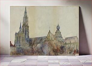 Πίνακας, Antwerp Cathedral by Cass Gilbert