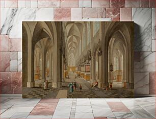 Πίνακας, Antwerp Cathedral (ca. 1650–1655) by Peeter Neeffs the Elde