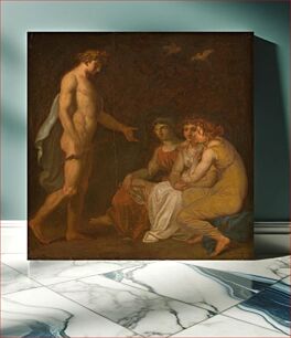 Πίνακας, Apollo instructs the Parces to seek out Ceres, who has fled the earth by Nicolai Abildgaard